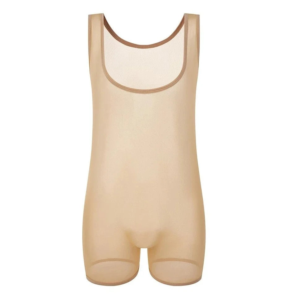 Elastic Vest Mesh Bodysuit Jumpsuit alternate view 7