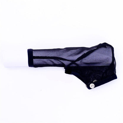Sheer Mesh Snap Button Cock Sock