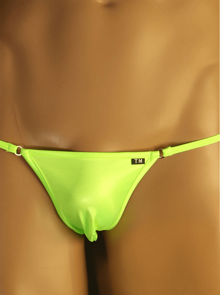 Green Elephant Trunk Ring Strap G String front view