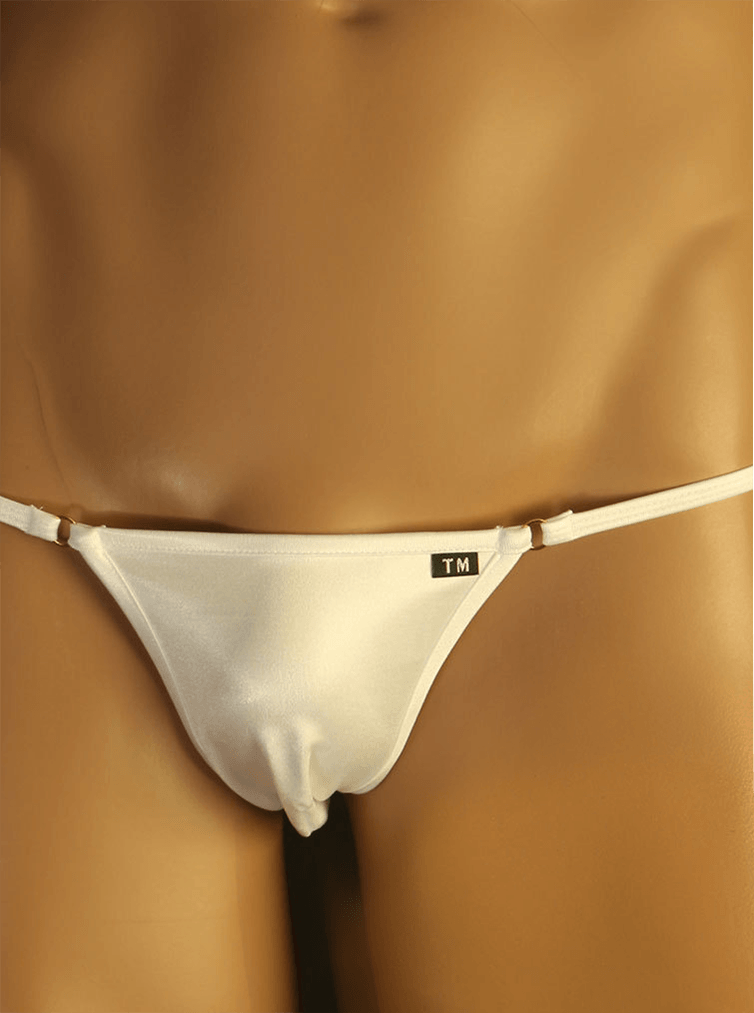 White Elephant Trunk Ring Strap G String front view