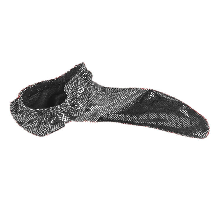 Wet Look Faux Leather Polka Dot Cock Sock