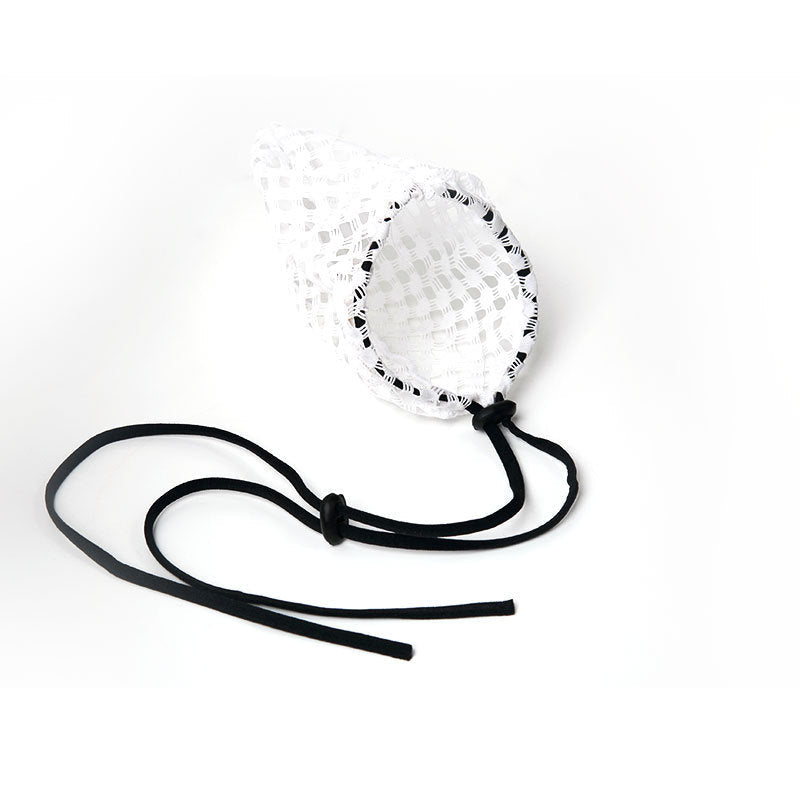 White Fishnet Mesh Adjustable Cock Sock alternate view 10
