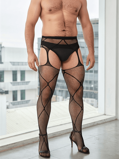 Crotchless Fishnet Pantyhose alternate view 4