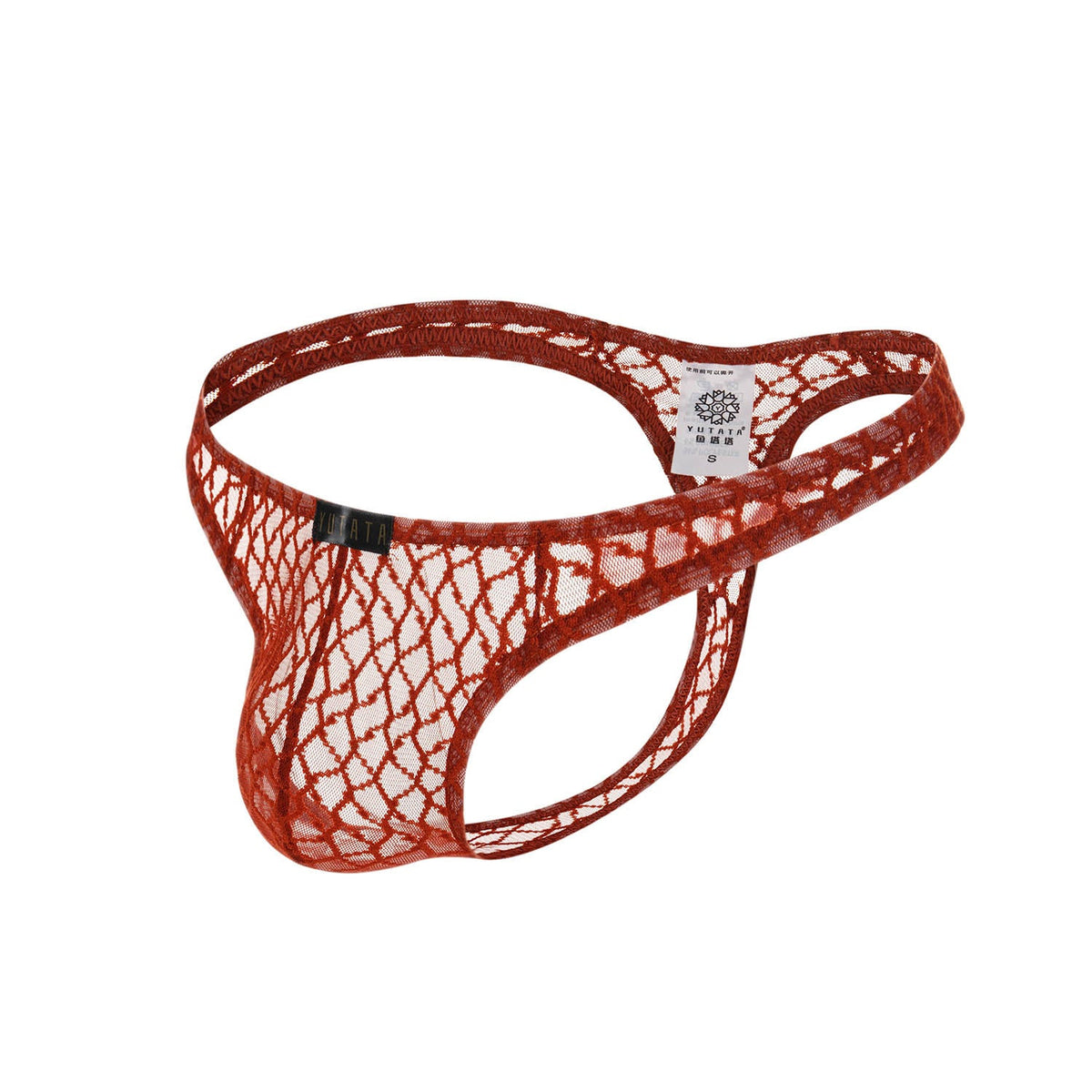 Fishnet Lace See Through T Back Thong