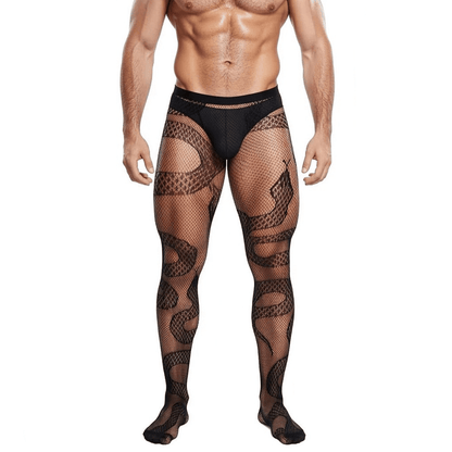Flame Fishnet High Waist Tights alternate view 3