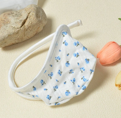 Blue Floral Ditsy Print C String side view
