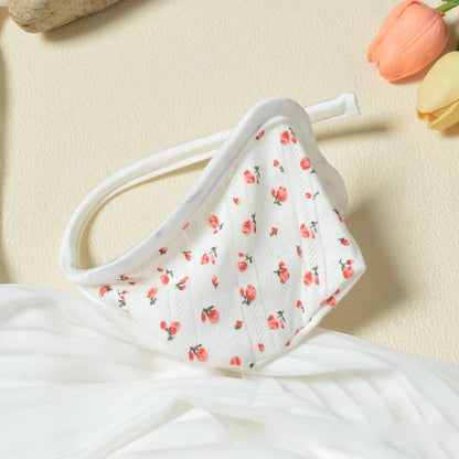 White Floral Ditsy Print C String detail view