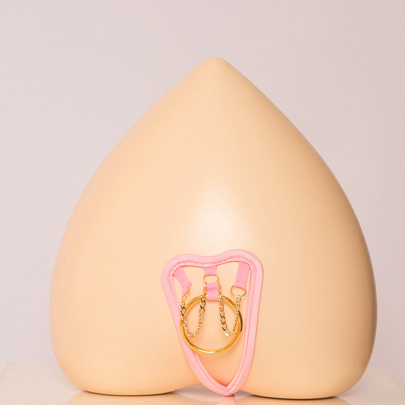 Pink Gold Ring Chain Pouch C String alternate view 5