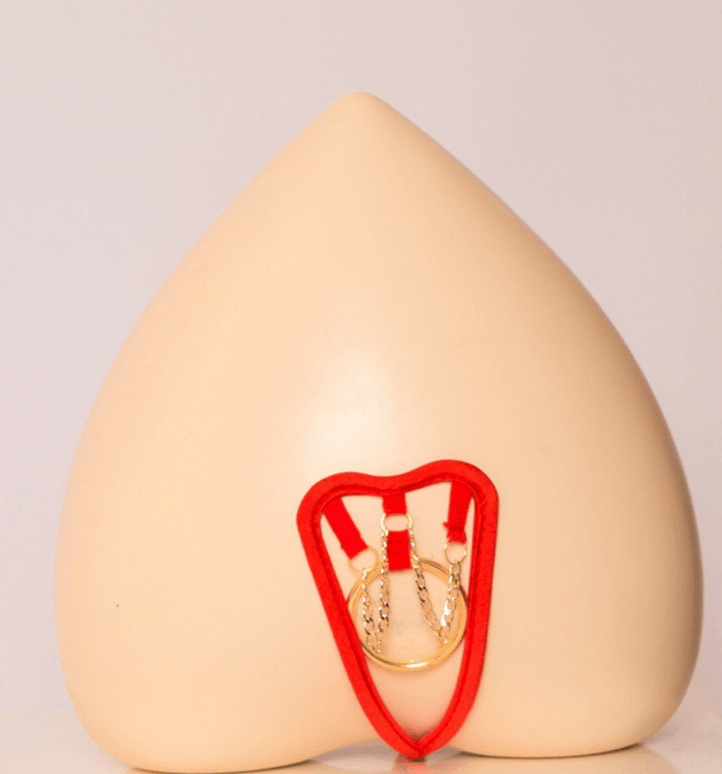 Red Gold Ring Chain Pouch C String product view