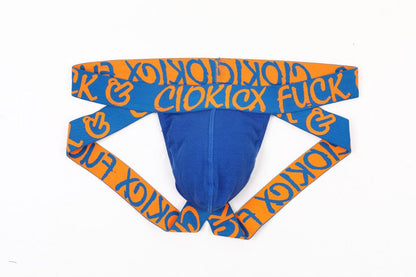Green Graffiti Waistband Butt Lifting Jockstrap flat lay