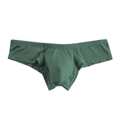 Green Cheeky Micro Modal Low Rise Briefs flat lay