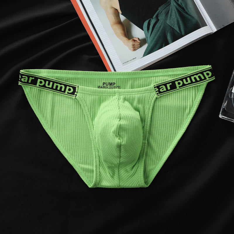 Ribbed Cotton Deep Contour Pouch Briefs