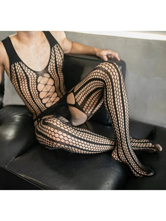 Halter Open Crotch Bodystocking alternate view 4