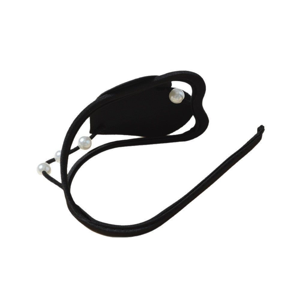 Black Pearl Heart Invisible C String alternate view 11