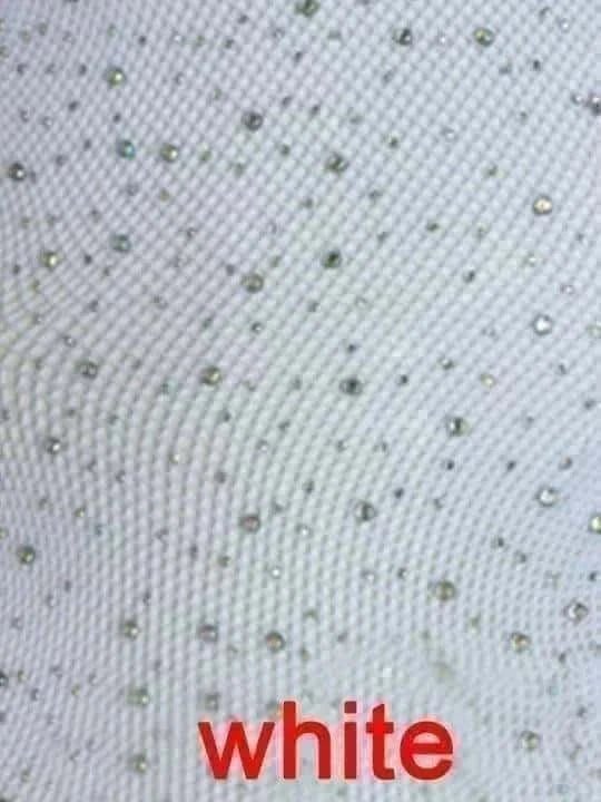 High Stretch Rhinestone Fishnet Socks