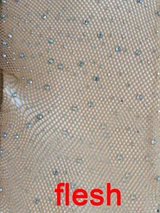 Rhinestone Fishnet Stockings