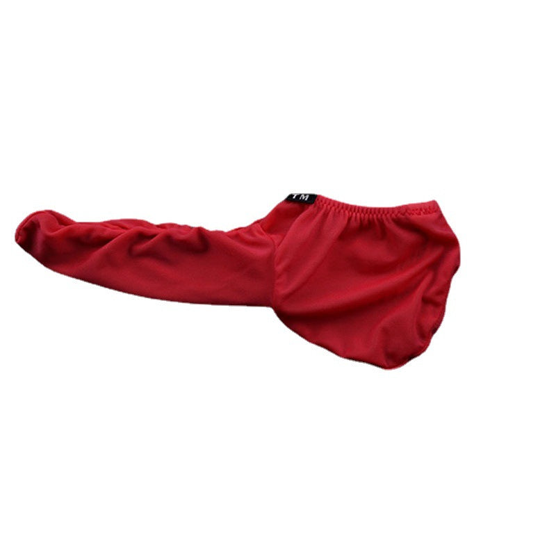 Red Ice Silk U Pouch Cock Sock Thong alternate view 10