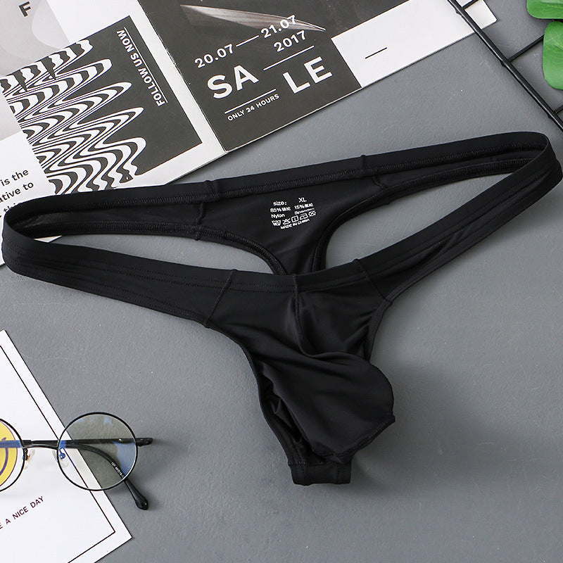 Detailed product view of Ice Silk Big U Pouch Low Rise Thong