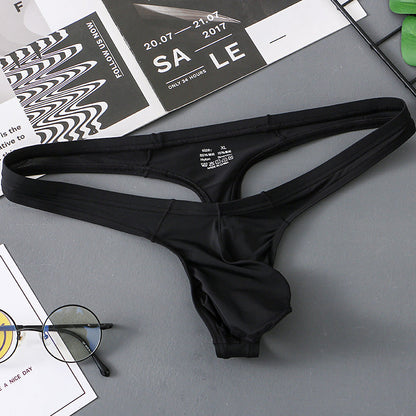 Detailed product view of Ice Silk Big U Pouch Low Rise Thong