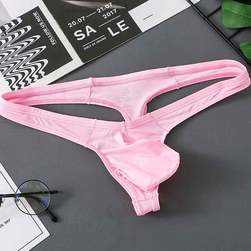 Alternate angle showing Ice Silk Big U Pouch Low Rise Thong