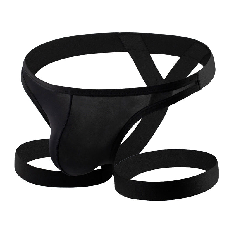 Ice Silk Leg Band U Pouch Thong