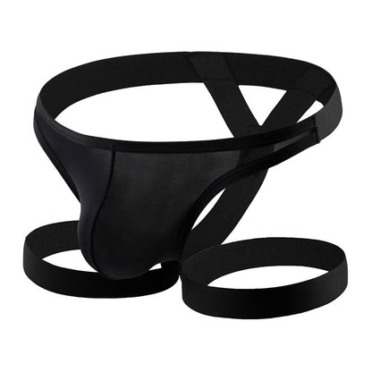Ice Silk Leg Band U Pouch Thong