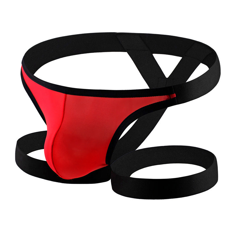 Ice Silk Leg Band U Pouch Thong