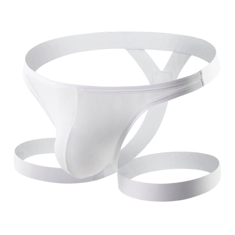 Ice Silk Leg Band U Pouch Thong