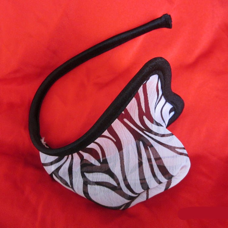 Skull Zebra Print C String