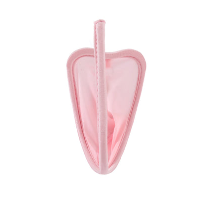 Pink Jade Pendant Chain Lace C String back view