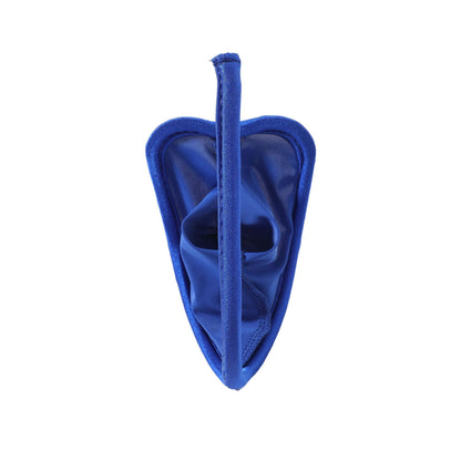 Royal Blue Jade Pendant Chain Lace C String front view