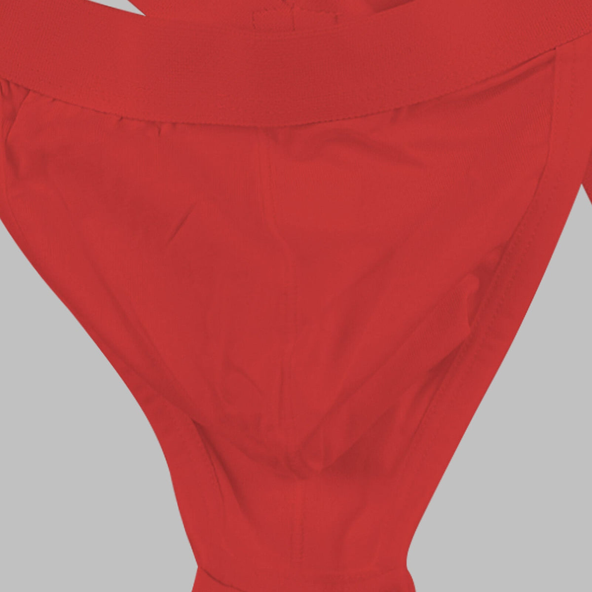 Close up of Metal Ring Cutout Double Waistband Jockstrap design
