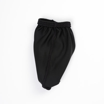 Black Seamless L Shape Pull On Cock Sock side view