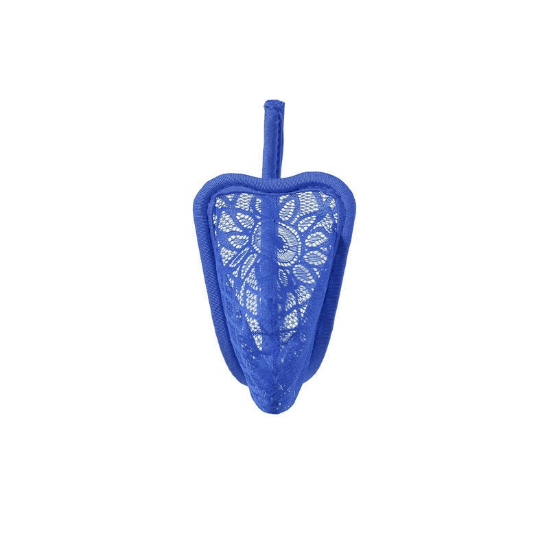 Blue Floral Lace Sheer C String alternate view 14