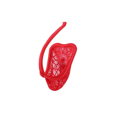 Red Floral Lace Sheer C String alternate view 9