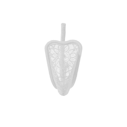 White Floral Lace Sheer C String alternate view 18