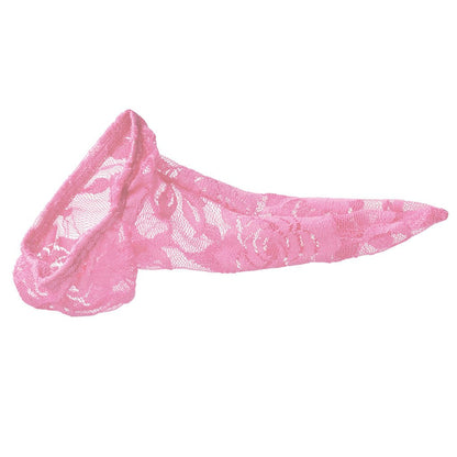 Pink Sheer Lace Cock Sock Thong alternate view 7