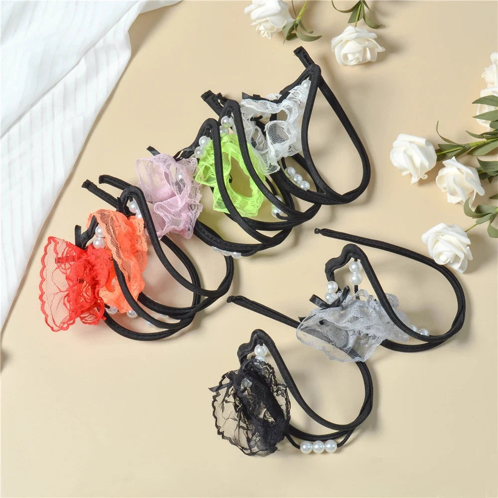 Sheer Mesh 3D Pouch C String
