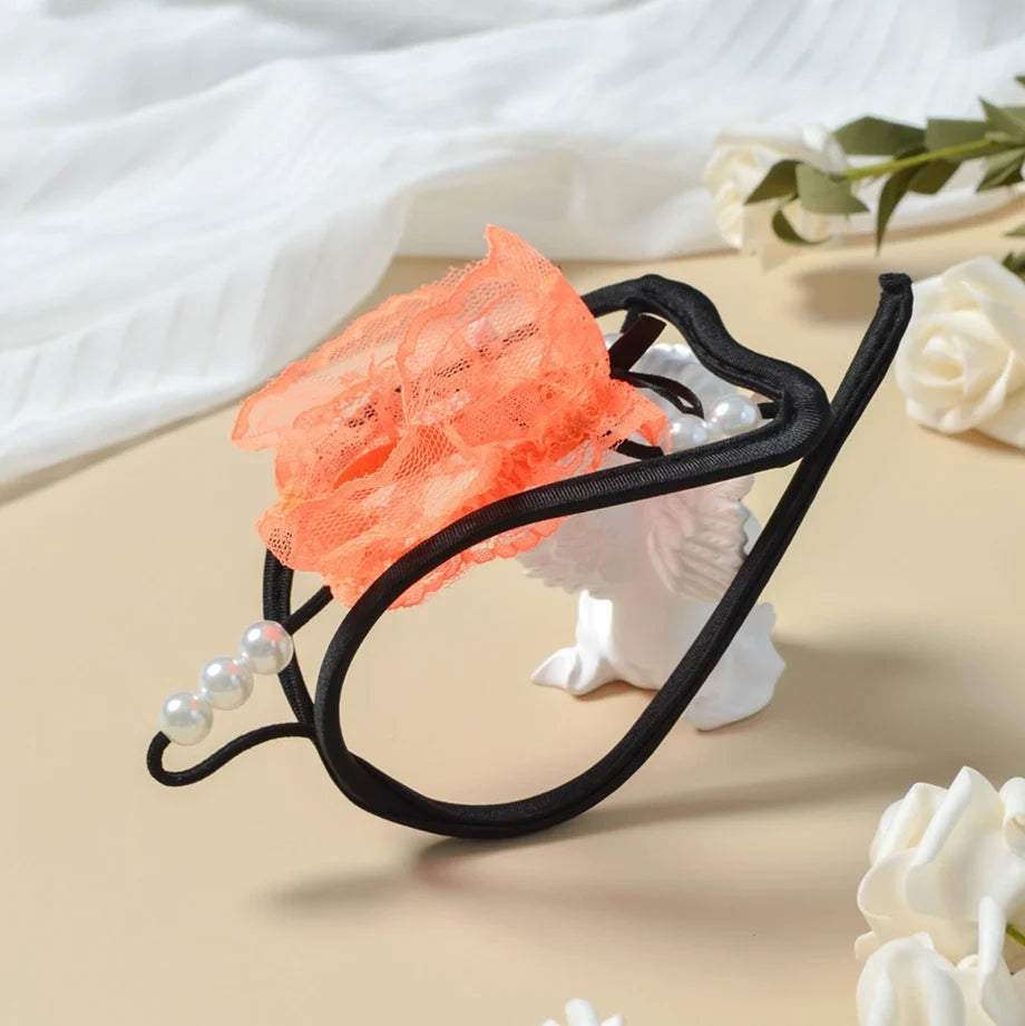 Sheer Mesh 3D Pouch C String
