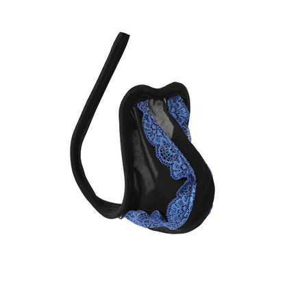 Blue Lace Trim Pouch C String alternate view 19