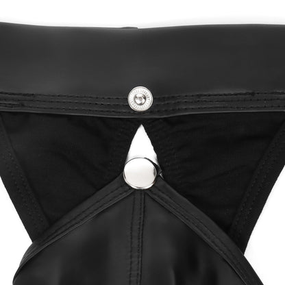 Alternate view of Detachable Pouch Faux Leather Jockstrap