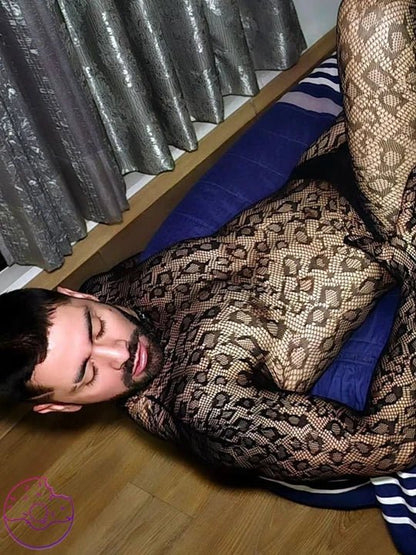 Leopard Leopard Print See Through Hollow Bodysuit alternate view 6