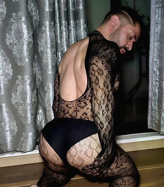 Leopard Leopard Print See Through Hollow Bodysuit alternate view 2