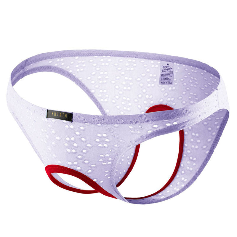 Detailed flat lay showing Ring Pouch Eyelet Low Rise Briefs