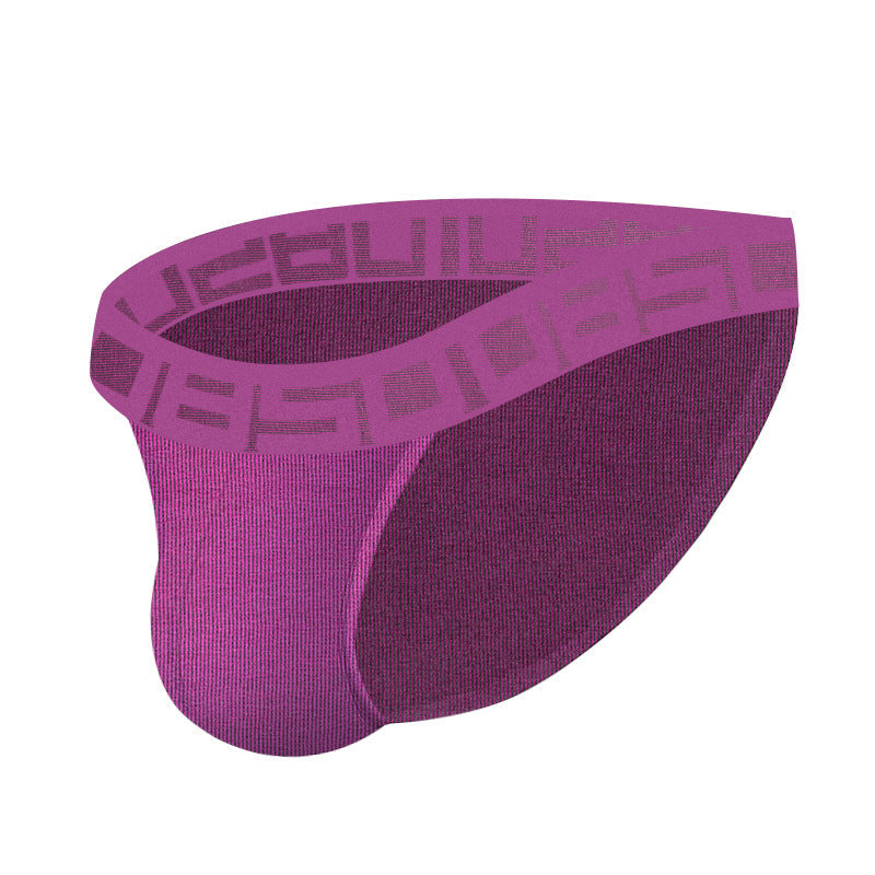 Magenta High Cut Cotton Contour Pouch Brief flat lay
