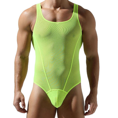 Mesh Solid Color Fitness Bodysuit alternate view 23