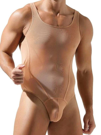 Mesh Solid Color Fitness Bodysuit alternate view 9
