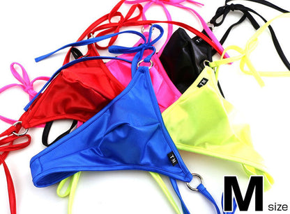 Adjustable Side Tie Metal Ring Thong color options