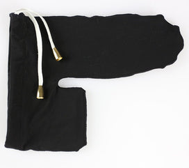 Black Micro Drawstring Cock Sock Pouch product view