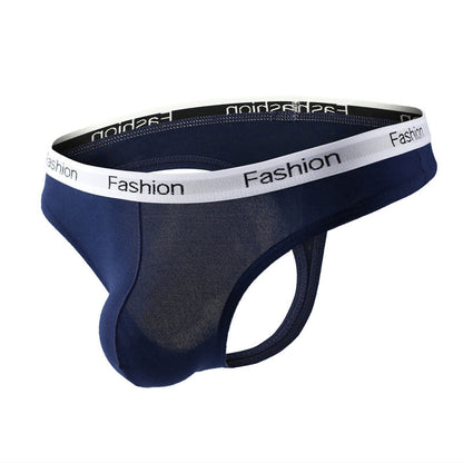 Soft Modal Logo Waistband T Back Thong flat lay